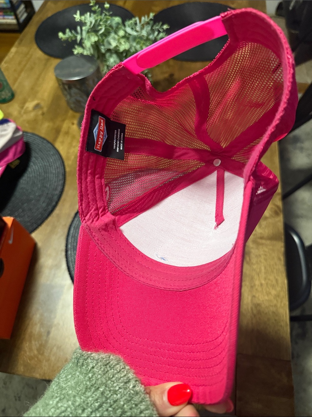 Happy Dad Pink Trucker Hat - Men Accessories Hats - Picture 3 of 5